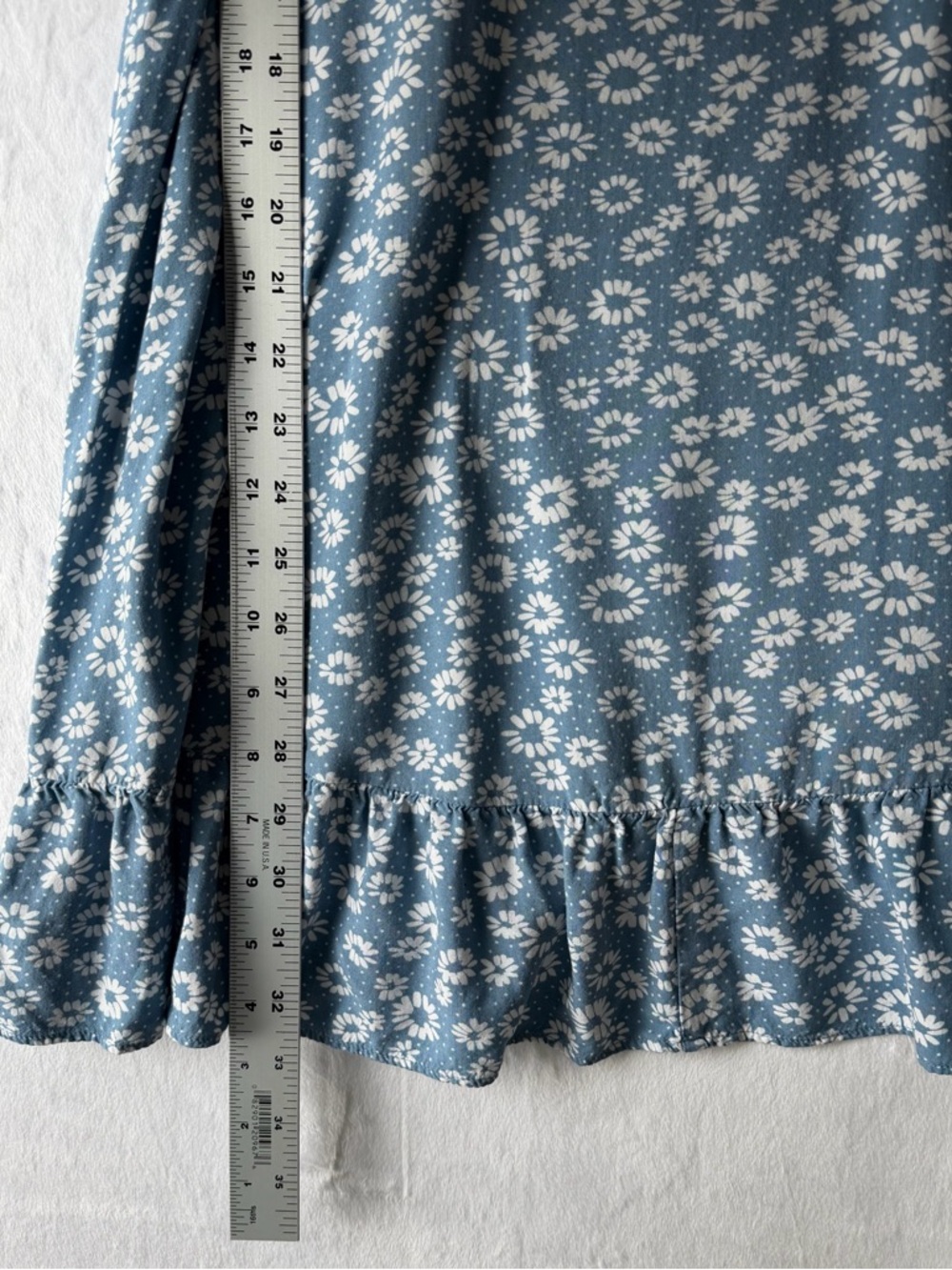 wild fable Blue and White Floral Top with Label - Picture 5 of 7